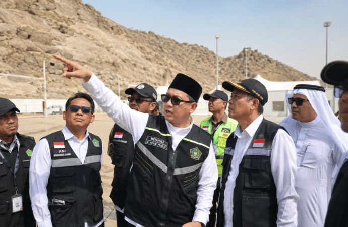 Menhaj Tinjau Arafah, Pastikan Fasilitas Haji Siap Hadapi Puncak Armuzna