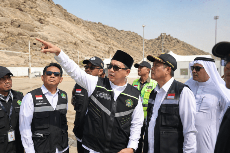 Menhaj Tinjau Arafah, Pastikan Fasilitas Haji Siap Hadapi Puncak Armuzna