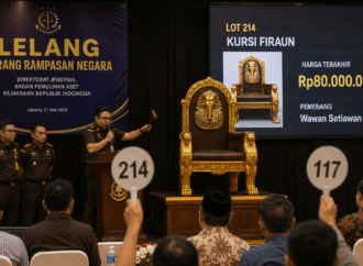 BPA Kejagung Lelang Replika Kursi Firaun, Terjual Hampir Dua Kali Lipat