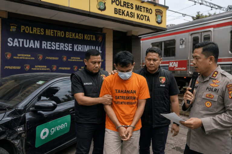 Sopir Taksi Green SM Jadi Tersangka dalam Kasus KRL Bekasi Timur