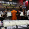 Polda Bali Bongkar Peredaran Sabu 2,3 Kilogram di Denpasar