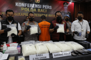 Polda Bali Bongkar Peredaran Sabu 2,3 Kilogram di Denpasar