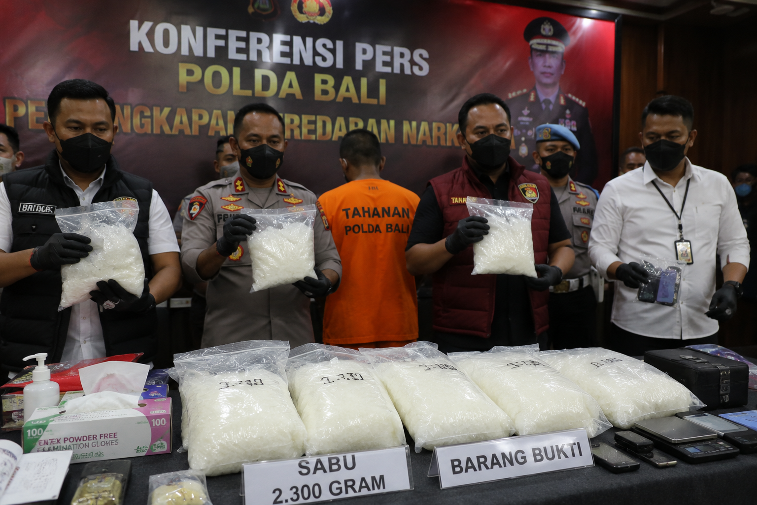 Polda Bali Bongkar Peredaran Sabu 2,3 Kilogram di Denpasar