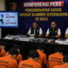 Korban Sindikat Scammer Internasional di Solo Capai 133 Orang