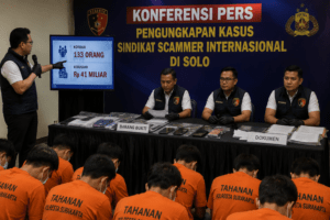 Korban Sindikat Scammer Internasional di Solo Capai 133 Orang