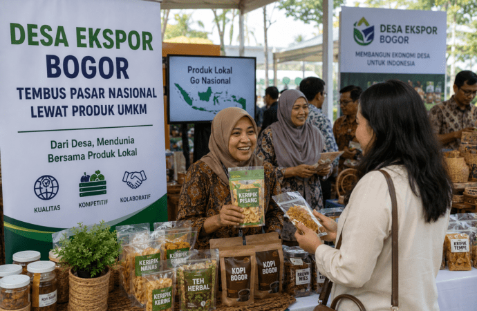 Desa Ekspor Bogor Tembus Pasar Nasional Lewat Produk UMKM