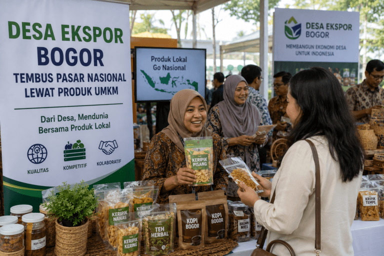 Desa Ekspor Bogor Tembus Pasar Nasional Lewat Produk UMKM