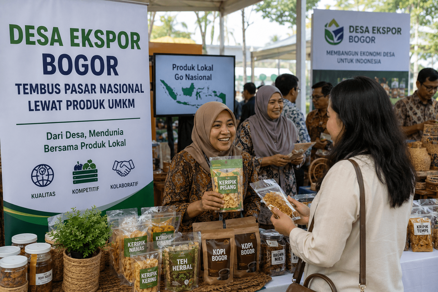 Desa Ekspor Bogor Tembus Pasar Nasional Lewat Produk UMKM