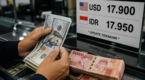 Rupiah Kian Tertekan, Dolar AS Mendekati Level Rp18.000