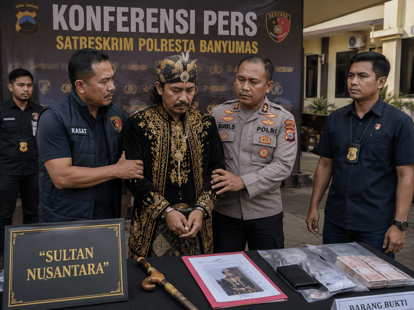 Pria di Banyumas Tipu Warga Berkedok Sultan Nusantara hingga Rp50 Juta