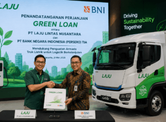 LAJU Kantongi Green Loan BNI untuk Perkuat Armada Truk Listrik