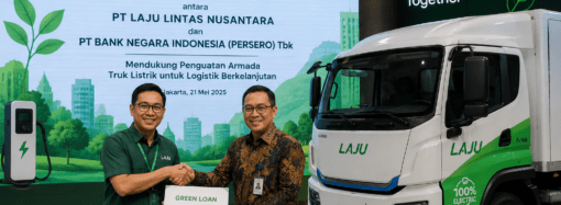 LAJU Kantongi Green Loan BNI untuk Perkuat Armada Truk Listrik
