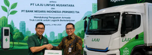 LAJU Kantongi Green Loan BNI untuk Perkuat Armada Truk Listrik