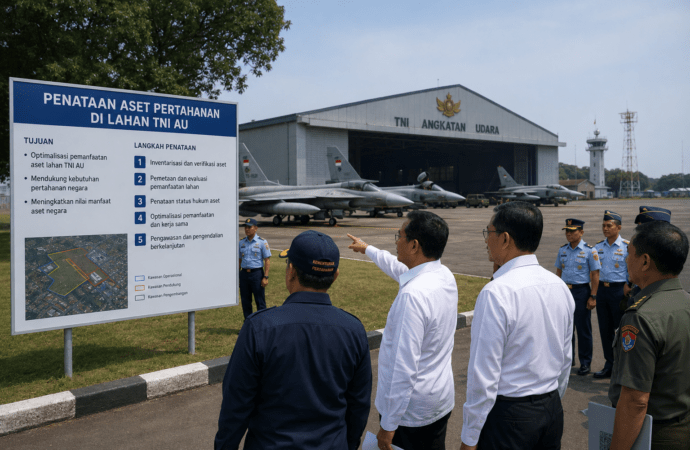 Pemerintah Kebut Penataan Aset Pertahanan di Lahan TNI AU