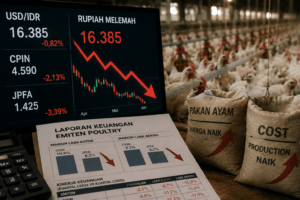 Rupiah Melemah, Margin Emiten Poultry seperti CPIN dan JPFA Tertekan