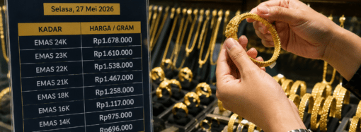 Harga Emas Perhiasan Hari Ini 27 Mei 2026, Simak Pergerakan Terbarunya