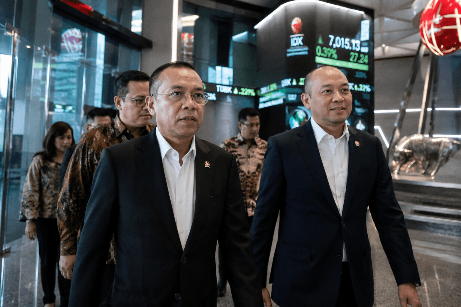 Dasco Sambangi BEI Bersama Rosan Saat IHSG Masih Tertekan