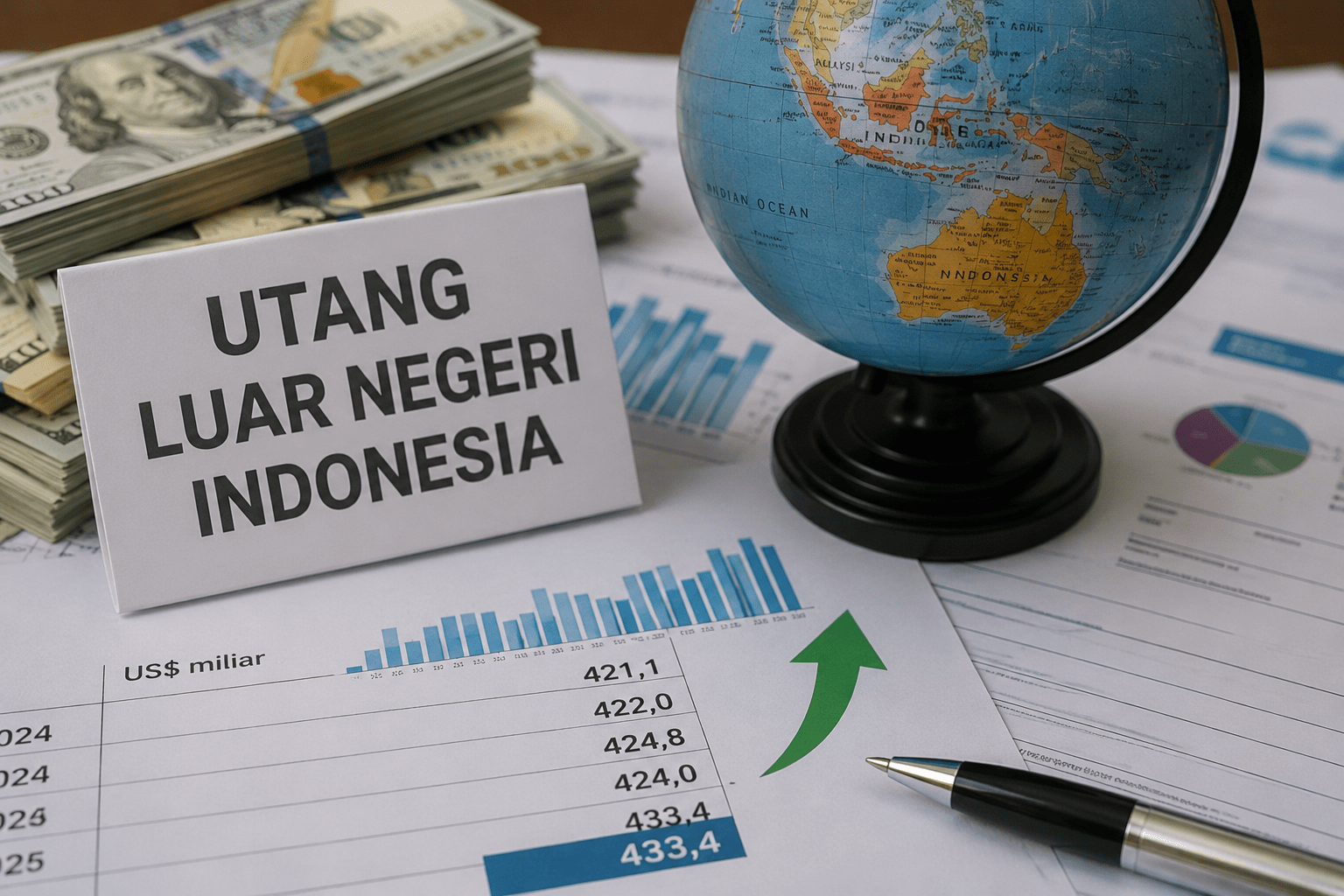 Utang Luar Negeri RI Naik ke US$433,4 Miliar pada Kuartal I 2026