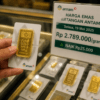 Harga Emas Antam Naik Rp25 Ribu Jadi Rp2,789 Juta per Gram