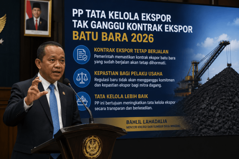 Bahlil Pastikan PP Tata Kelola Ekspor Tak Ganggu Kontrak Batu Bara hingga 2026