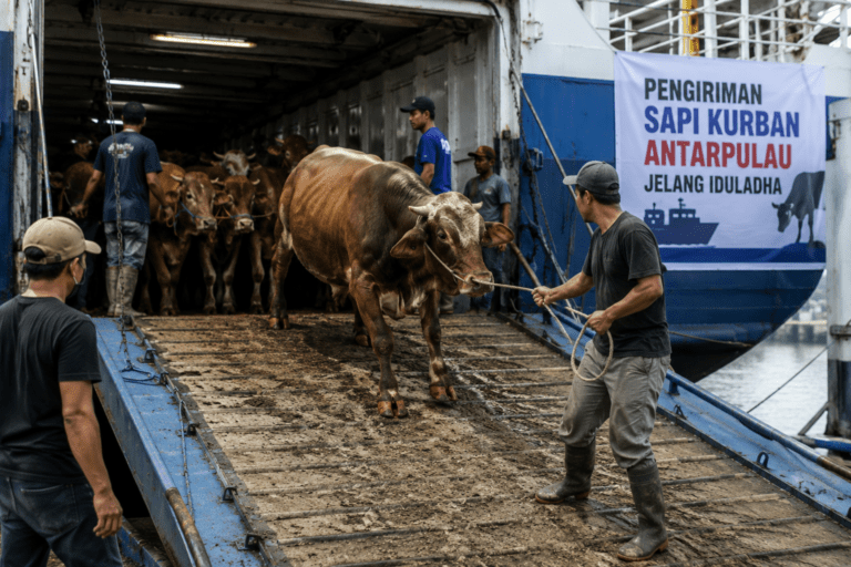 Pengiriman Sapi Kurban Antarpulau Melonjak 70 Persen Jelang Idul Adha 2026