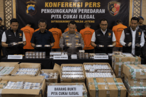 Sindikat Pita Cukai Ilegal di Jateng Dibongkar, Negara Rugi Diperkirakan Rp570 Miliar