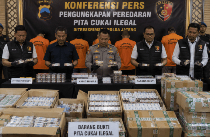 Sindikat Pita Cukai Ilegal di Jateng Dibongkar, Negara Rugi Diperkirakan Rp570 Miliar