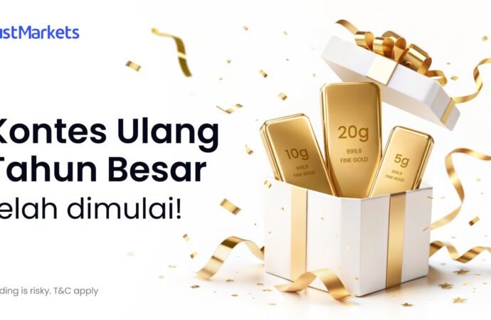 Kontes Anniversary Spesial JustMarkets Dimulai: Hadiah $50K+ & Emas Batangan untuk Trader Terbaik