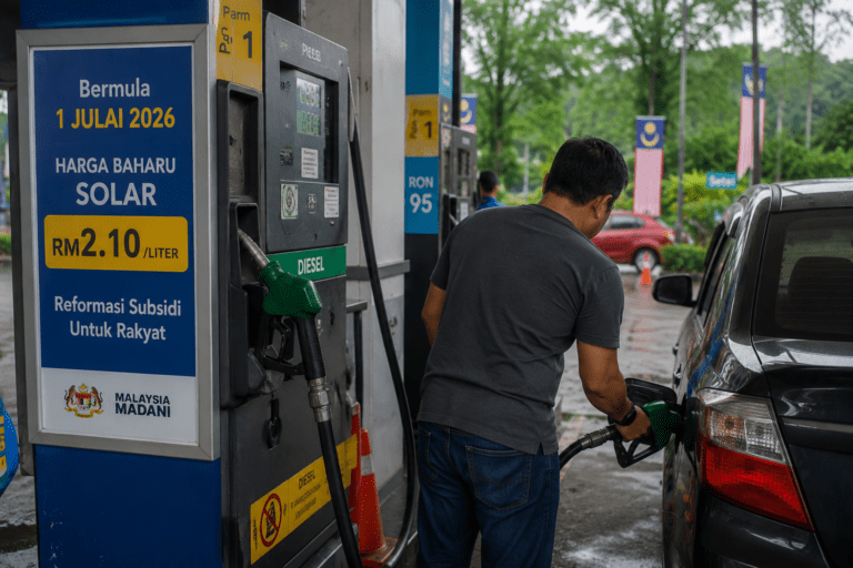 Malaysia Turunkan Harga BBM Mulai 1 Juli, Solar Jadi RM2,10 per Liter
