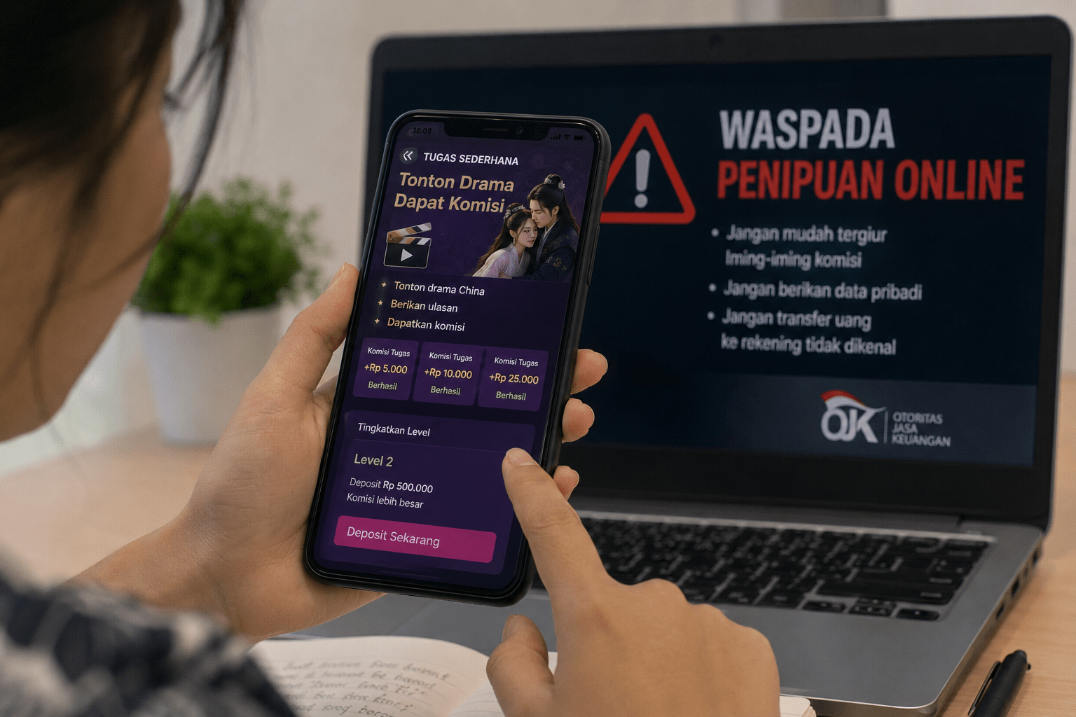 OJK Ingatkan Modus Penipuan Baru Lewat Drama China, Masyarakat Diminta Waspada