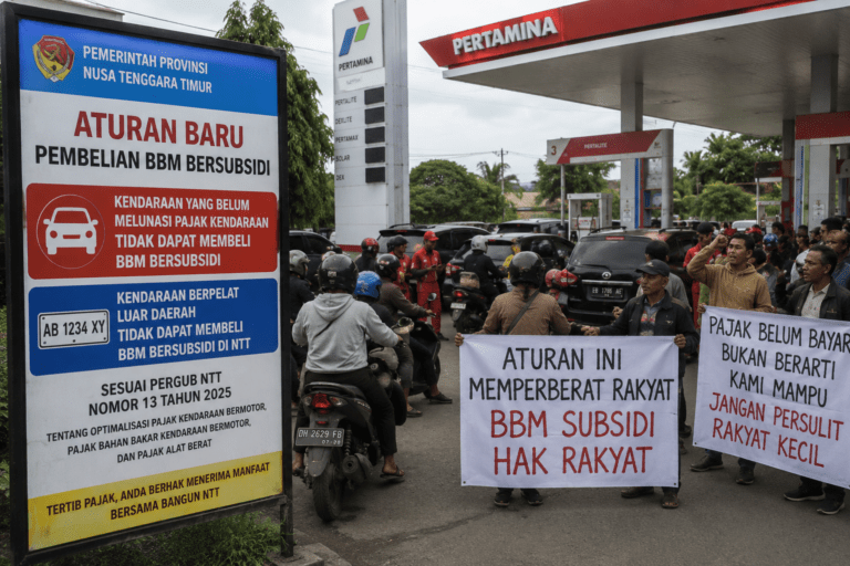 Pergub NTT Larang Kendaraan Menunggak Pajak Beli BBM Subsidi