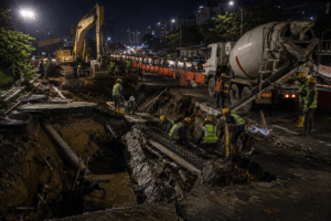 Jalan Ambles di Lenteng Agung Masuk Tahap Akhir, Pemprov Targetkan Pengecoran Malam Ini