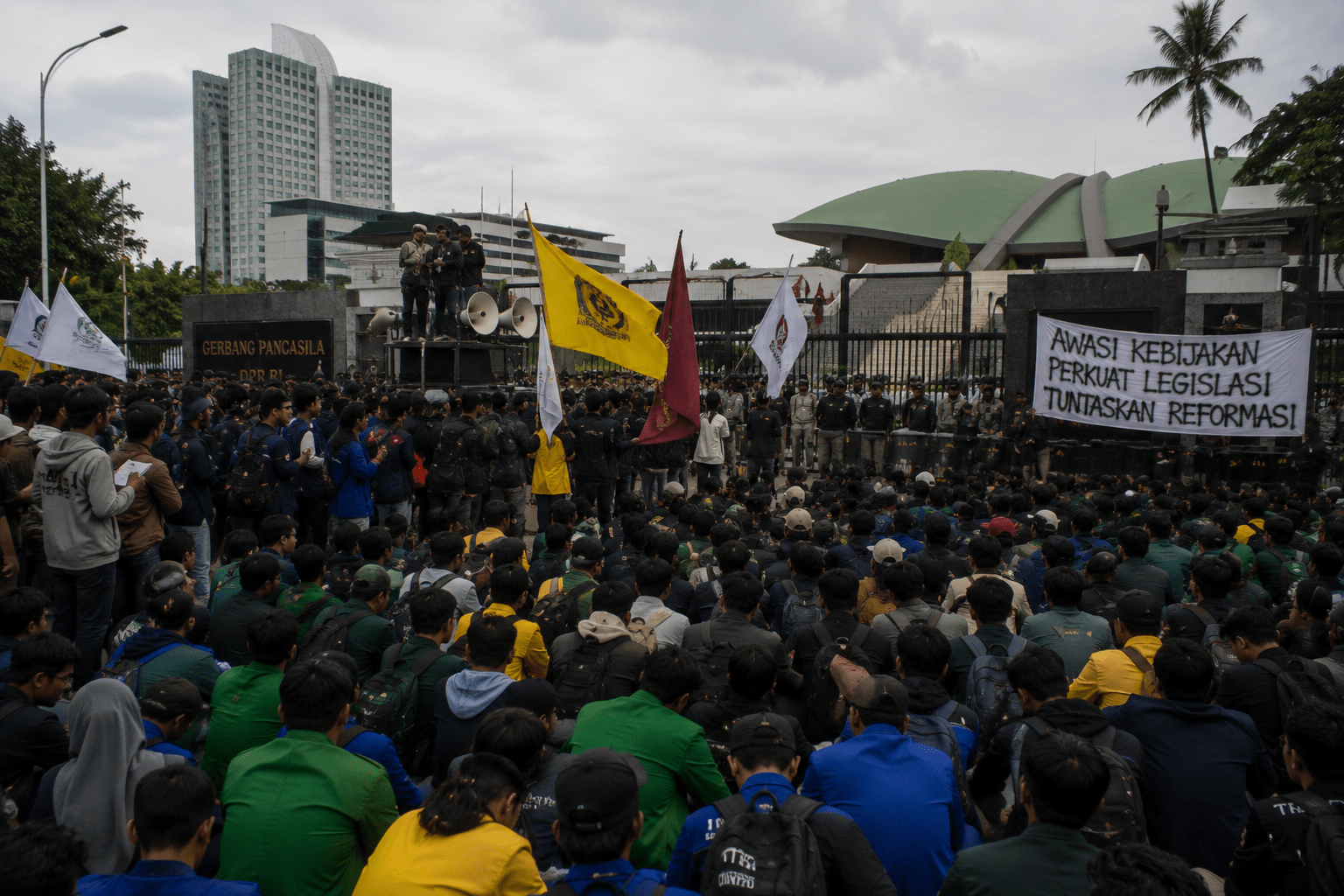 Mahasiswa Kembali Gelar Aksi di DPR, Soroti Sejumlah Isu Kebijakan hingga Kinerja Lembaga Negara