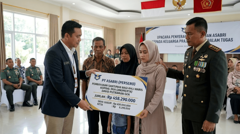 ASABRI Salurkan Santunan Rp458,29 Juta kepada Ahli Waris Prajurit Gugur di Papua